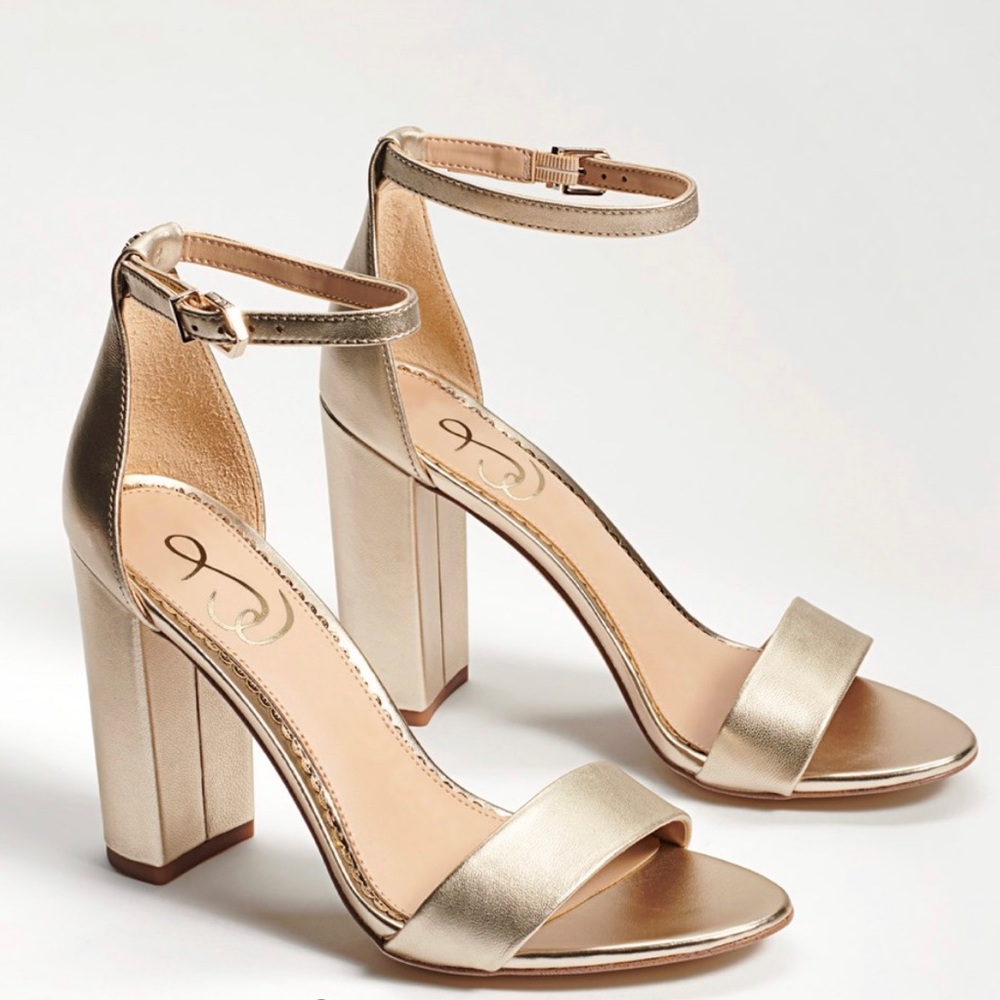 Sam Edelman gold sandals